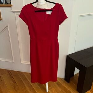 Short sleeve red dress